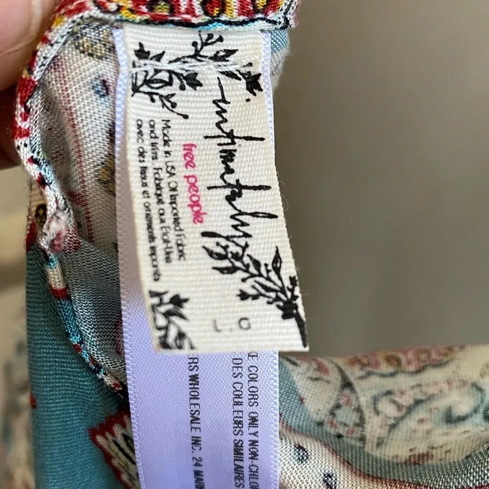 Intimately Free People Mock Neck Slip Dress Boho Large - Picture 8 of 14